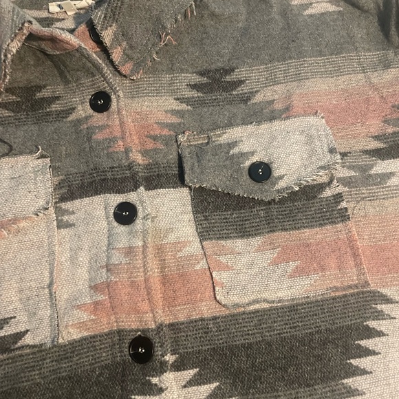 LA MIEL Multicolor Knit Jacket Size L Worn In great Condition - Picture 3 of 12